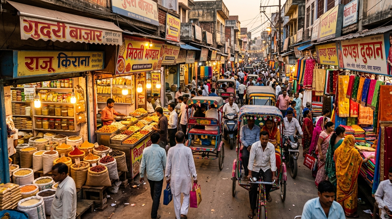 Monday weekly market in Samastipur